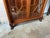 Wood Antique American Empire Carved Wood Double Glass Door Bookcase For Sale - Image 7 of 11