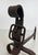 Pair of 1950s Cast Iron and Wrought Iron Andirons Representing a Belt For Sale - Image 12 of 12