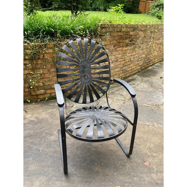 Francois Carre Francois Carre King Cantilever Rocking Chair For Sale - Image 4 of 7