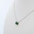 2020s 1.2Ct Zambian Emerald Pendant With Attached Chain in Solid 14k Gold, Oval 8x6mm For Sale - Image 5 of 8