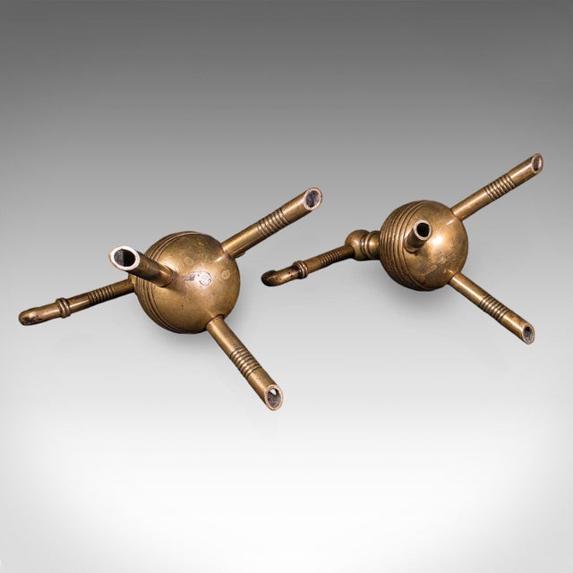 Pair of Antique Fireside Tool Rests, English, Aesthetic Movement, Late Victorian For Sale - Image 9 of 9
