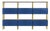 Flexor Blue Polished-Lacquered Wood and Aluminum Bookshelf by Robert Stadler For Sale