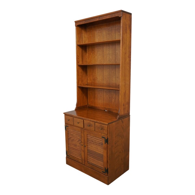 Ethan Allen Custom Room Plan Maple Bookcase Chairish
