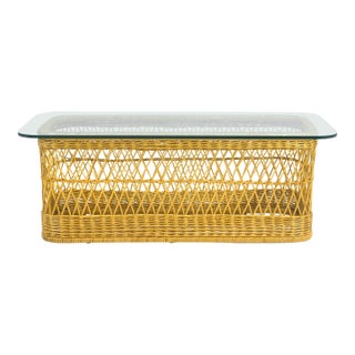 Davis Allen Coffee Table by McGuire For Sale