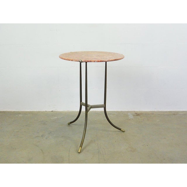 1970s Bronze and Marble Side Table by Cedric Hartman, USA, 1970s For Sale - Image 5 of 8