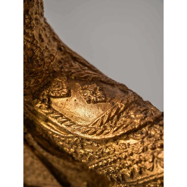 Black Golden Statuette of Thai Dancer For Sale - Image 8 of 11