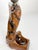 Brutalist Olive Wood Table Lamp, France, 1960s For Sale - Image 6 of 13