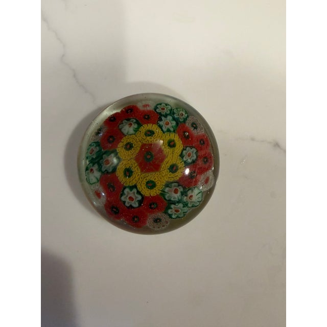 This beautiful vintage piece comes from a Georgetown estate. It’s a vibrant mid-century art glass paperweight features a...