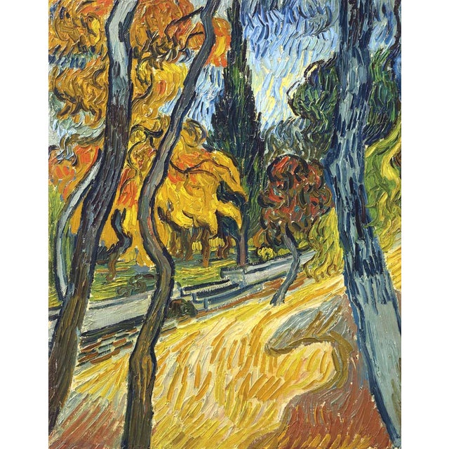 Artist:? Vincent vanGogh Country: France Title: Trees in the Garden of the Asylum Medium: Giclee Marks: Numbered limited...