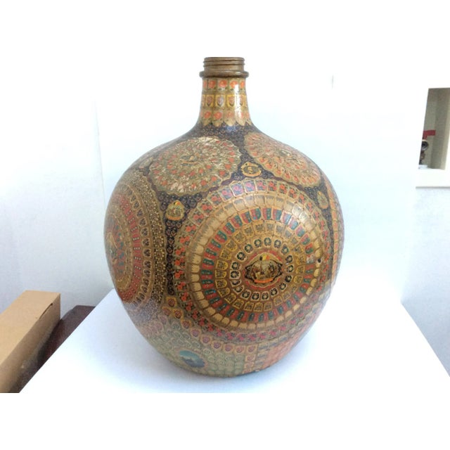 French Late 19th Century Large Tobacco Label Folk Art Bottle For Sale - Image 3 of 9