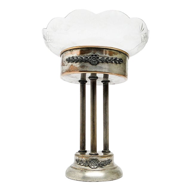 Art Nouveau Column Platter from Elw, Poland, 1900s For Sale