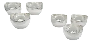 Vintage Dutch Bon Bon Bowls in Sterling Silver, 1970s, Set of 6