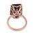 Mid 20th Century Victorian 8.00 Carat Amethyst 9k Rose Gold Cocktail Ring, Size 6.5 For Sale In Los Angeles - Image 6 of 6