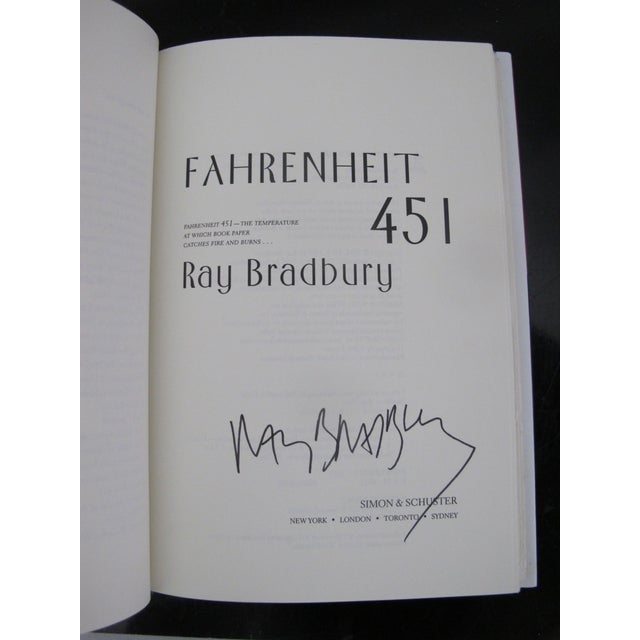 Ray Bradbury Signed 2003 Classic 50th Anniversary Edition Fahrenheit 451 Book For Sale - Image 4 of 6