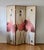 Vintage Hand Painted Flamingos Three Panel Screen Room Divider For Sale - Image 9 of 18