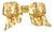 Sonia Rykiel Paris Giant Gilded Bow Brooch For Sale