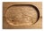 Casa Cubista Carved Wood Rectangular Tray - Natural For Sale