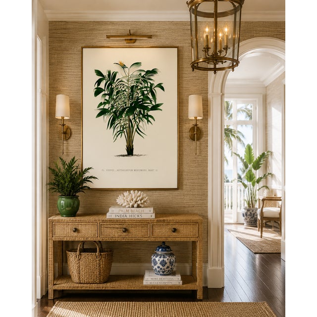 Illustration Vintage Palm Tree Illustration, Botanical Art Print Reproduction, 32" X 48" For Sale - Image 3 of 10