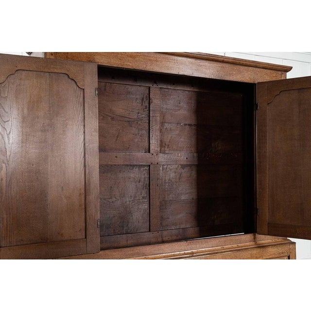 Large English Oak Livery Cupboard, 1790 For Sale - Image 17 of 18