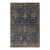 Rug & Kilim’s Oushak-Style Rug in Indigo, Brown and Brown Floral Patterns For Sale