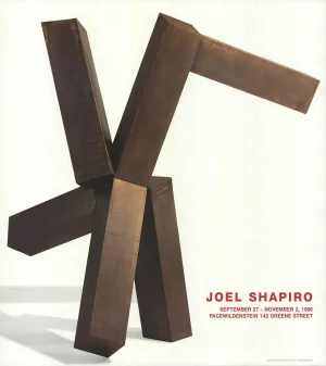 1996 Joel Shapiro 'Untitled, 1995' Abstract Brown, White Offset Lithograph