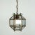 Italian Brass and Cut Glass Pendant Lamp, 1960s For Sale - Image 4 of 14