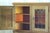Vintage Oak Brutalist Display Cabinet with Leaded Glass in the style of Kjærnulf, Denmark, 1960s For Sale - Image 4 of 18