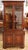 Vintage English Edwardian Style Mahogany Inlaid Corner Cabinet Dimensions : 84" Tall X 41" Wide X 24" Deep This corner...
