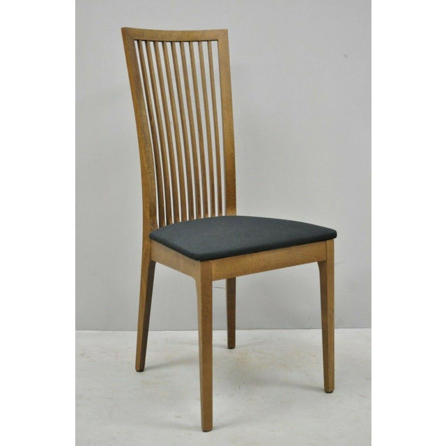Early 21st Century Calligaris Connubia Slat Back Italian Wooden Dining Side Chair Set of 4