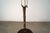 Metal Antique Faux Bamboo in Brass & Leather Floor Lamp For Sale - Image 7 of 12