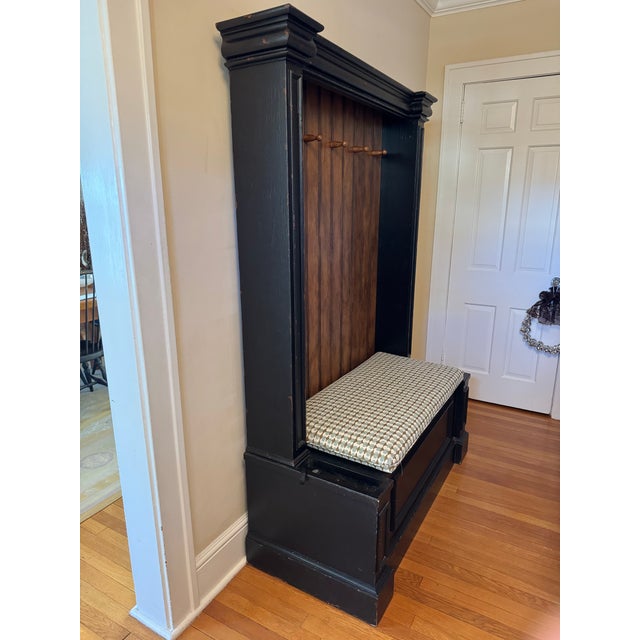 Pierre Deux French Country Hall Tree / Storage Bench | Chairish
