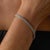 Vintage 3.00 Carat Diamond 18k White Gold Tennis Bracelet For Sale - Image 4 of 5