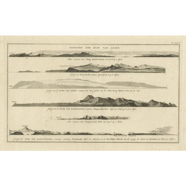 Early 19th Century Allart en Van Cleef, Gezigt der Kust van Asiën, 1803, Paper For Sale - Image 5 of 6
