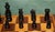 Vintage English Pattern Boxwood & Ebonised Chess Set, 1950, Set of 32 For Sale - Image 6 of 16