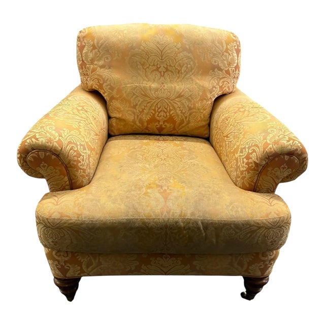 Wesley Hall Lounge Chair on Casters For Sale