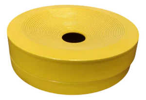 Vortice Ashtray in Yellow Ceramic by Franco Bucci for Laboratorio Pesaro, 1970s