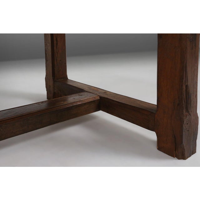 Antique Spanish Console Table in Carved Oak, 1700s For Sale - Image 11 of 18