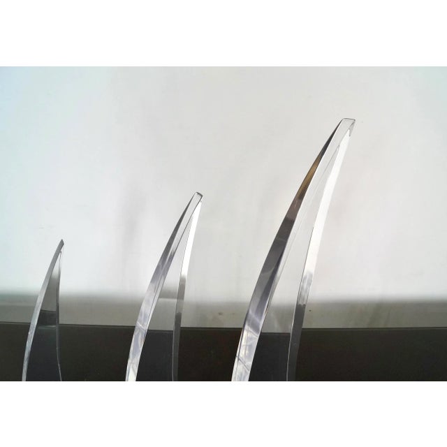 Astrolite 1960’s Mid-Century Modern Lucite Sculptures - Set of Three For Sale - Image 4 of 13