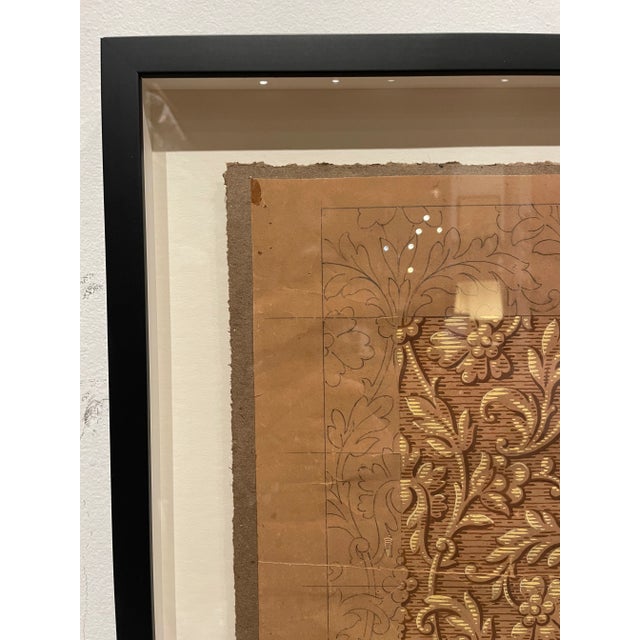 Early 20th Century Antique French Wall Covering Strike-Off For Sale - Image 5 of 12