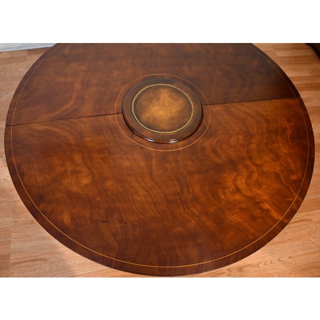 1930s Weiman English Regency Mahogany & Leather Top , Flip-Top Coffee Table For Sale - Image 12 of 18