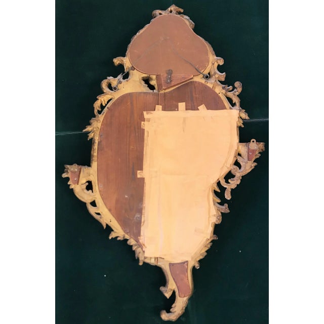 Early 19th Century Victorian Mirror With Elaborate Beveled Edge, Staggered Candle Shelves, and Gilt Wood Finish For Sale - Image 9 of 13