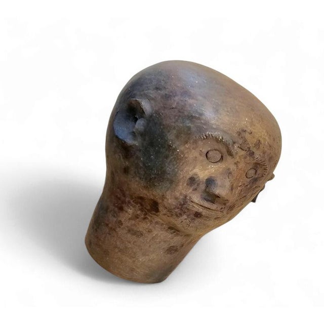 Ceramic Head Sculpture, 1970s For Sale - Image 12 of 17