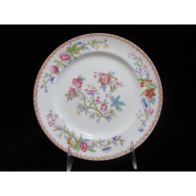 Royal Doulton Royal Doulton Ito Smooth E2929 Exotic Song Bird 8" Salad Plate Set of 6 For Sale - Image 4 of 10