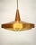 Mid-Century Danish Copper Pendant Lamp with Teak Top and Sculptural Acrylic Diffuser, 1960s For Sale - Image 3 of 9