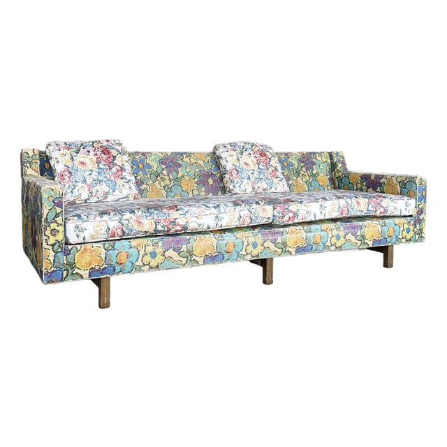 Edward Wormley for Dunbar Mid-Century Modern Four-Seat Sofa – Restoration Candidate For Sale