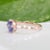 Aaa Tanzanite Ring With Earth-Mined Diamond Accents: Solid 14k Gold, 7x5mm, Size 6.75 For Sale - Image 9 of 9
