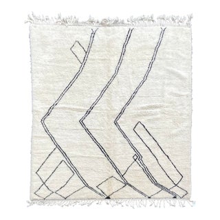 Berber Moroccan Beni Ouarain Wool Rug For Sale