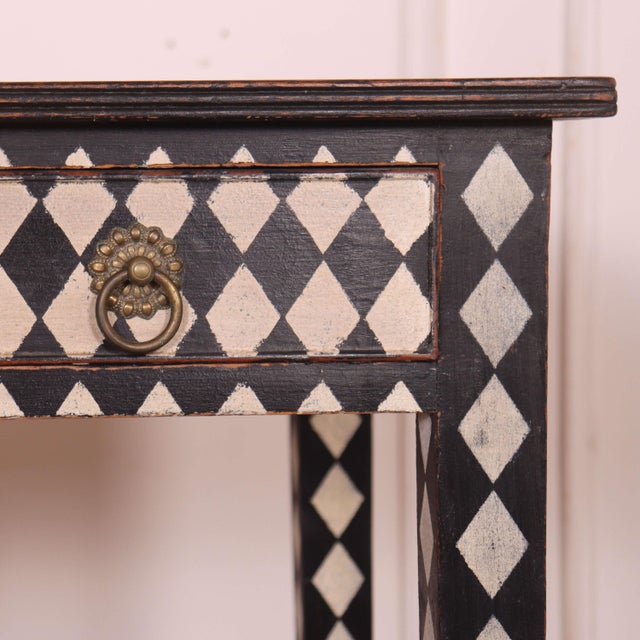 English Painted Lamp Table, 1890s For Sale - Image 6 of 9