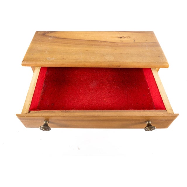 Brown Vintage Salesman Sample Maple Chest of Drawers For Sale - Image 8 of 9