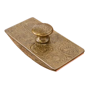 Tiffany Studios New York Zodiac Bronze Doré Rocker Blotter